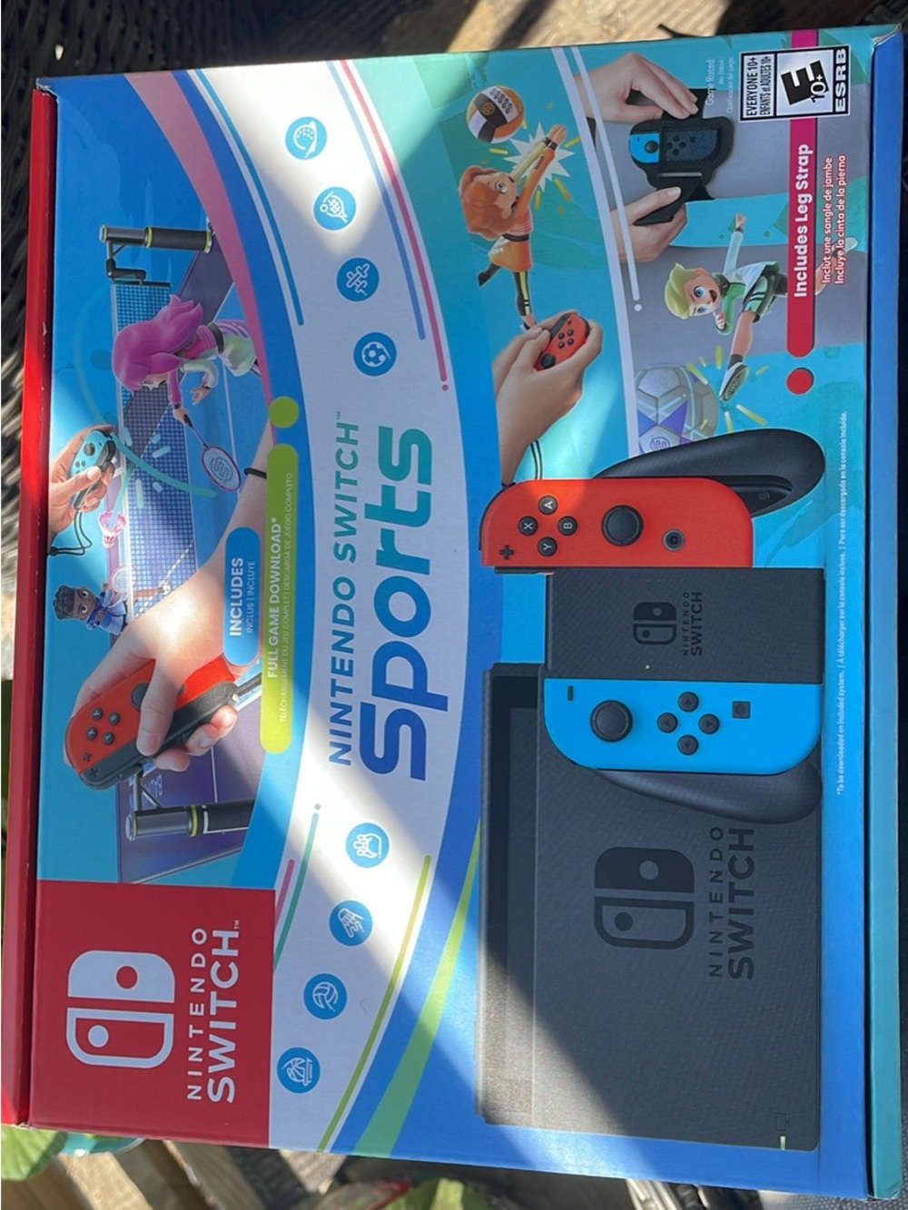 Nintendo Switch Sports Console with Neon Red & Neon Blue Joy-Con